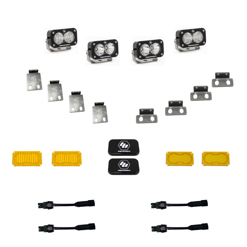 Ford Raptor Fog Light Pocket Kit - Baja Designs - S2 Pro - `21-`27